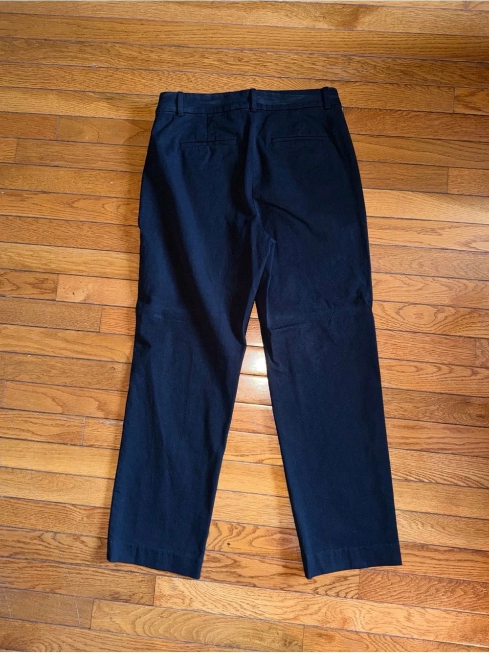 J. Crew Women's Kallie Black Straight-Leg Pants